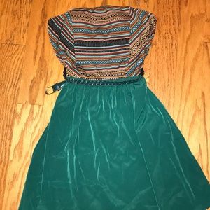 Strapless Dress with belt